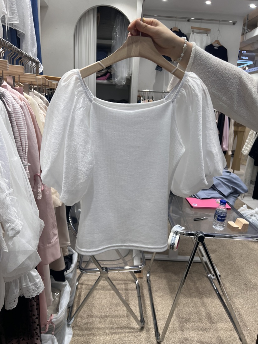 VIRUS韓國直郵女裝新品時尚熱賣推薦職業休閑24春夏襯衫蕾絲衫VIRUS襯衫/蕾絲衫圖色2