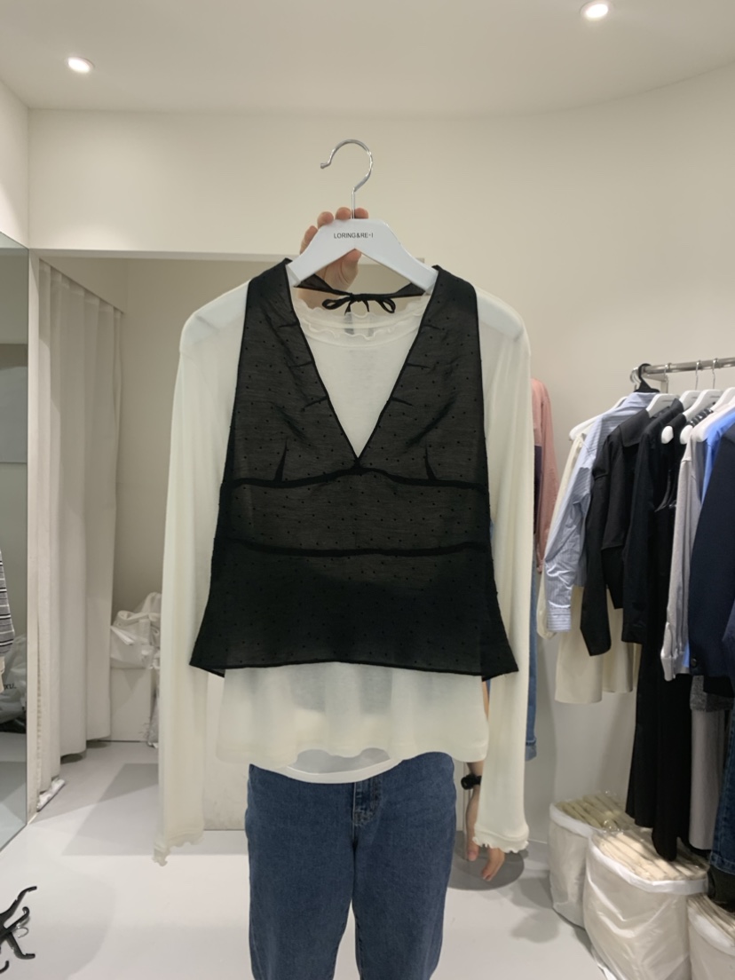 LORING RE-I/BARE韓國直郵女裝新品24春夏熱賣吊帶背心LORING RE-I/BARE吊帶/背心圖色2