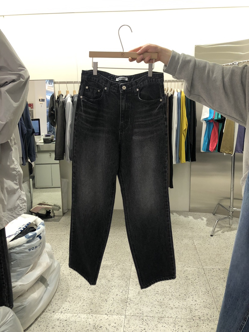 ABOUT-男裝直郵韓國代購女裝新款休閑24春夏牛仔褲牛仔布ABOUT牛仔褲