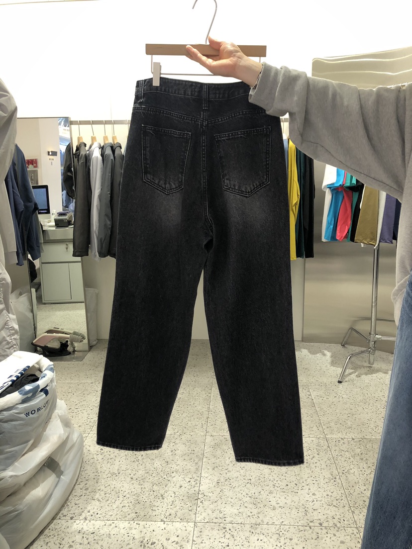 ABOUT-男裝直郵韓國代購女裝新款休閑24春夏牛仔褲牛仔布ABOUT牛仔褲圖色2