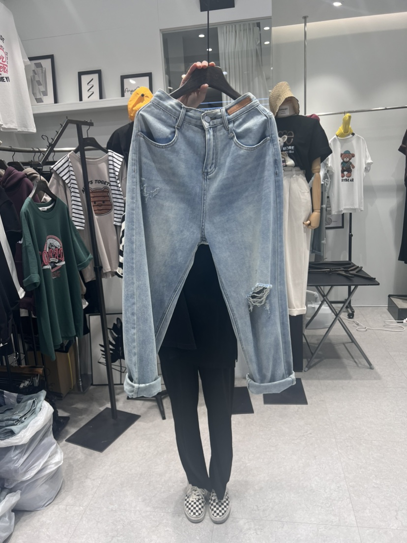 CARNABY直郵韓國代購女裝新品時尚真品推薦牛仔褲牛仔布綁帶CARNABY牛仔褲