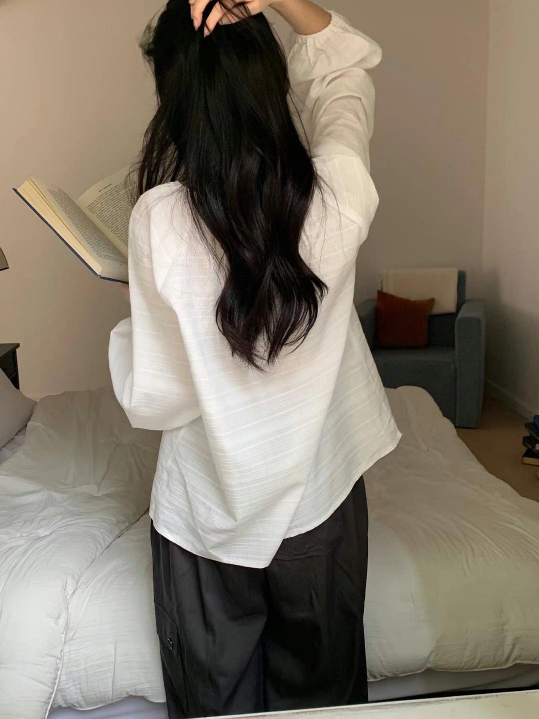 EZEDIARY直郵韓國代購女裝新款休閑熱賣時尚推薦襯衫蕾絲衫EZEDIARY襯衫/蕾絲衫