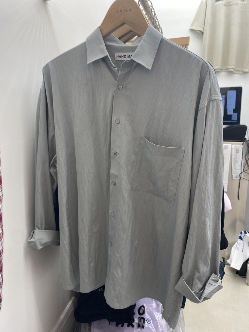 HAND-男裝韓國直郵東大門實拍女裝新品24春夏襯衫蕾絲衫HAND-男裝襯衫/蕾絲衫圖色2