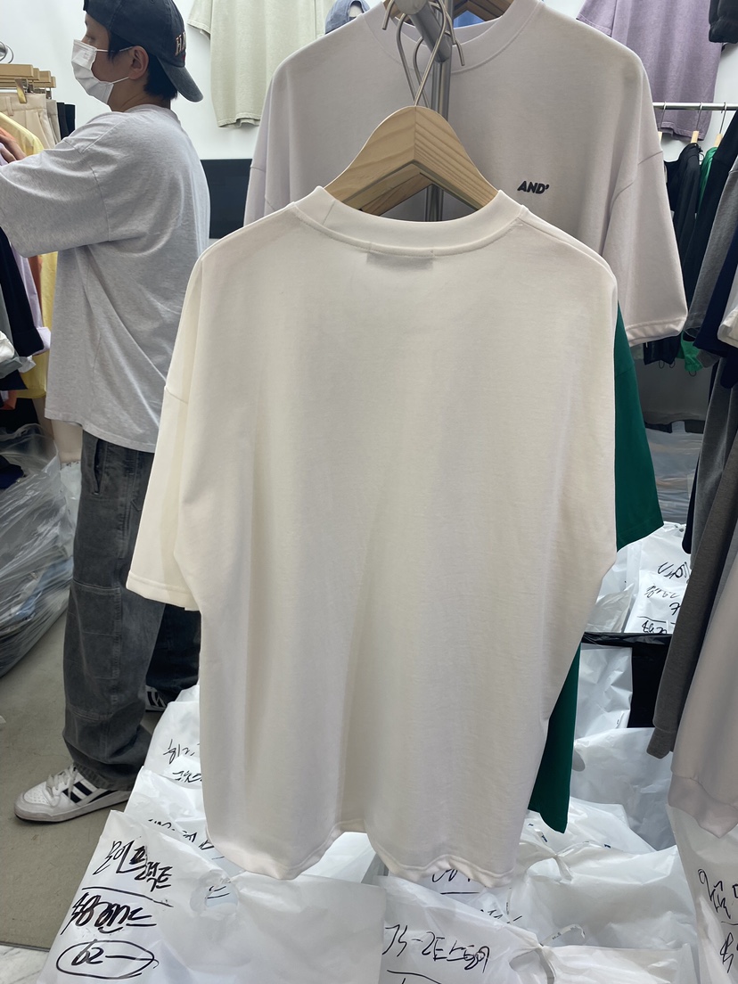 HAND-男裝韓國直郵女裝新品推薦休閑真品24春夏人氣職業T恤HAND-男裝T恤