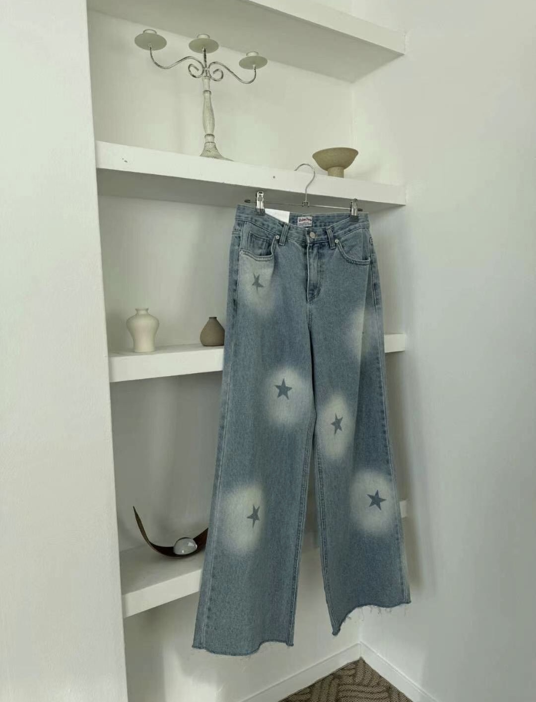 L@BOR-레이버-T韓國直郵東大門實拍女裝新品休閑真品牛仔褲L@BOR牛仔褲