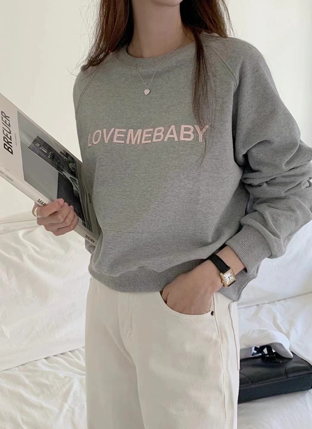 MICO-미코-T韓國直郵東大門代購女裝新品職業時尚休閑衛衣ALL OVER衛衣圖色1
