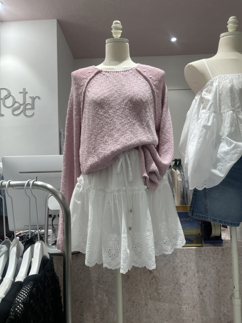 SHOP POSTER韓國直郵女裝新品職業人氣24春夏休閑針織衫SHOP_POSTER針織衫