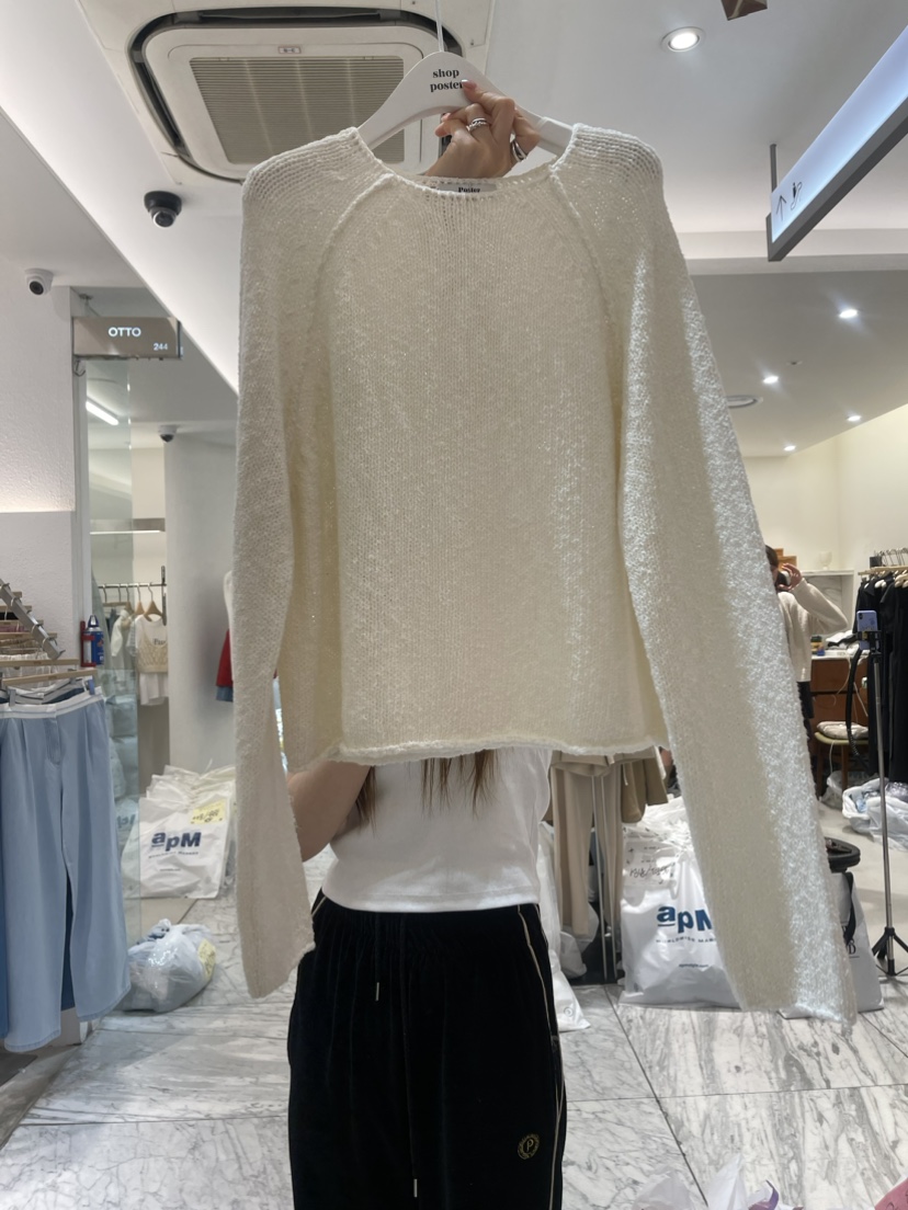 SHOP POSTER韓國直郵女裝新品職業人氣24春夏休閑針織衫SHOP_POSTER針織衫圖色3