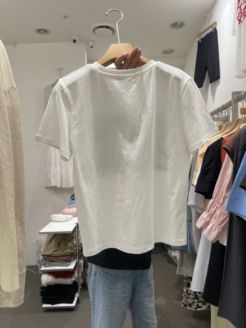 VILLABUTTON韓國直郵女裝新品職業休閑熱賣推薦24春夏T恤VILLABUTTONT恤