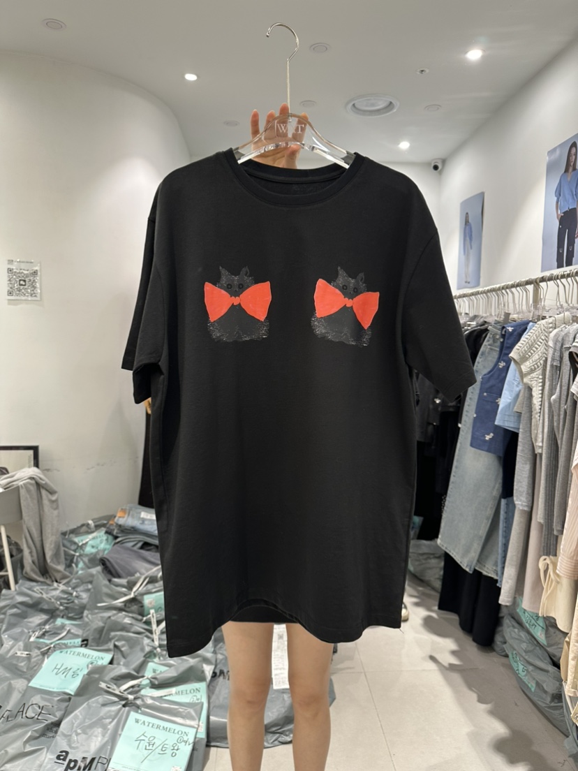 WATERMELON韓國直郵東大門代購女裝新品24春夏人氣職業T恤WATERMELONT恤圖色4