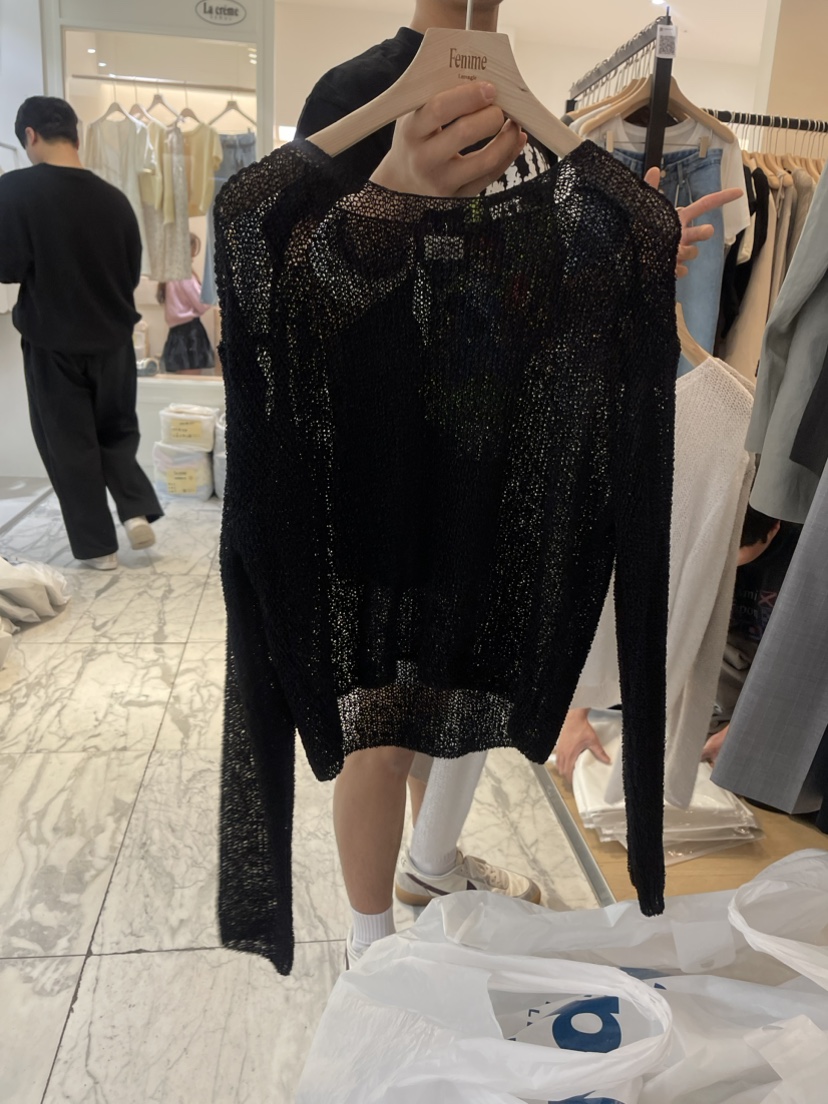 Femme lamagie韓國直郵東大門實拍女裝新款熱賣24春夏針織衫Lamagie Femme針織衫圖色3