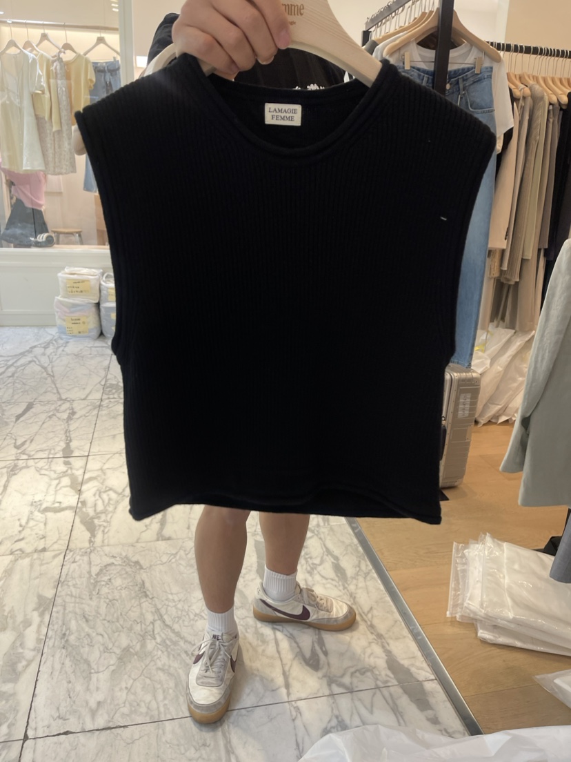 Femme lamagie韓國直郵女裝新品人氣職業真品熱賣休閑馬甲Lamagie Femme馬甲圖色3