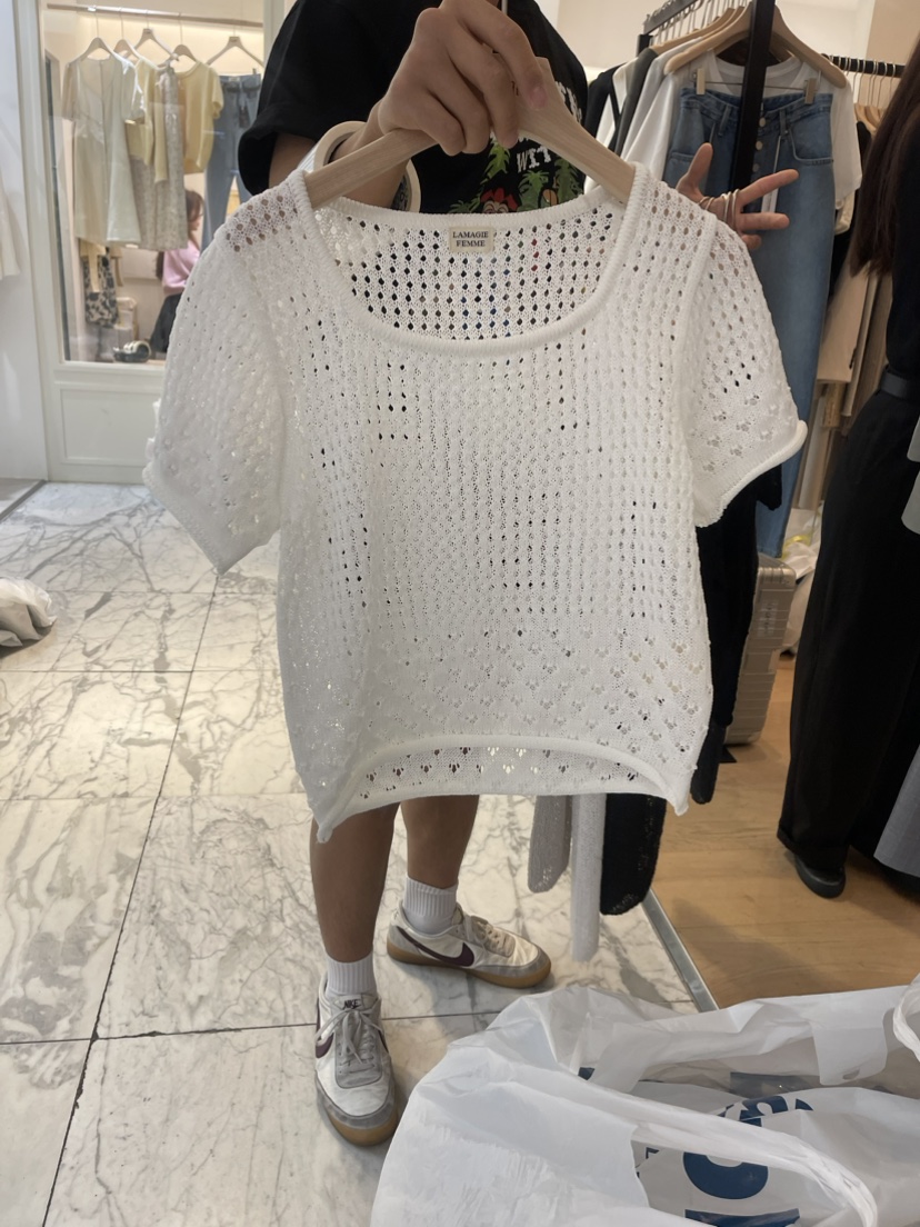 Femme lamagie直郵韓國代購女裝新品24春夏熱賣人氣針織衫Lamagie Femme針織衫