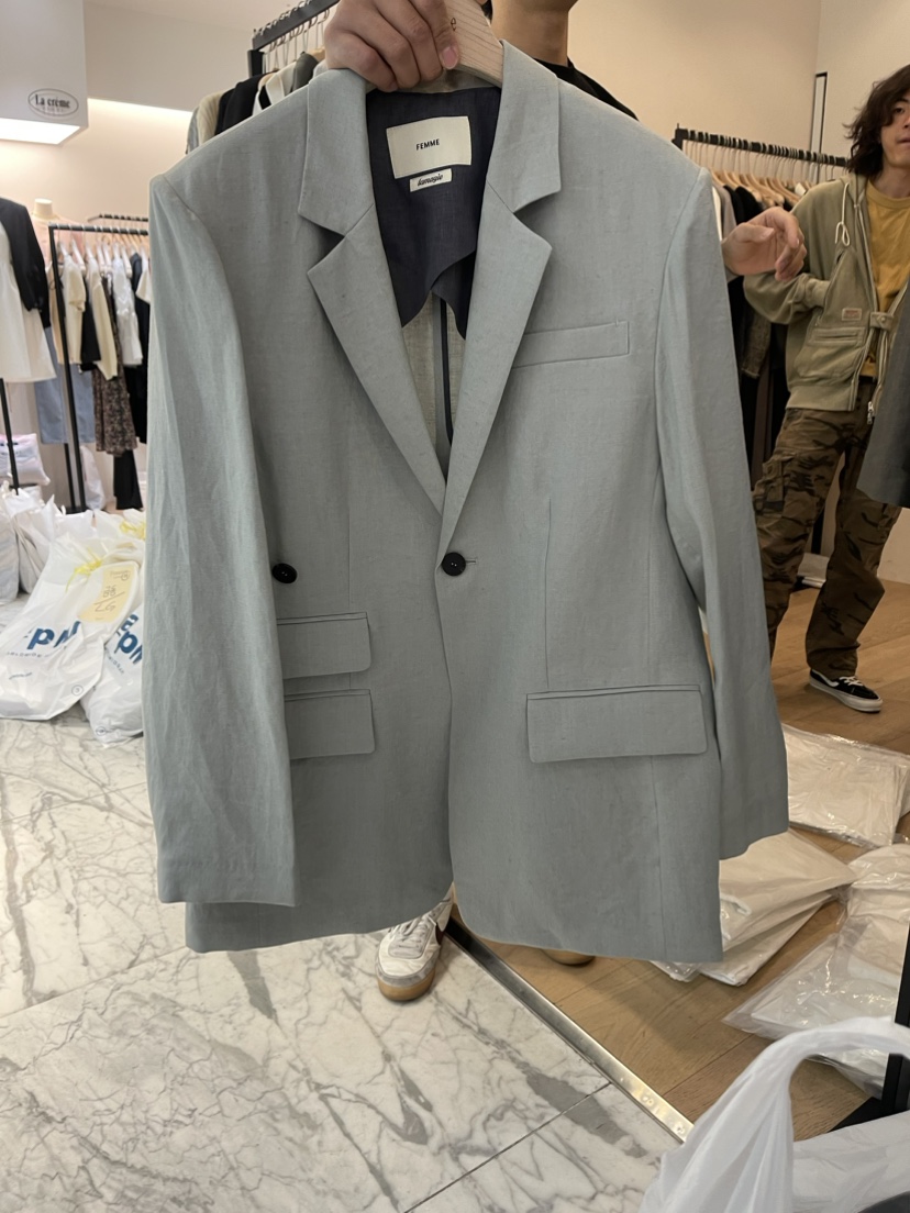 Femme lamagie直郵韓國代購女裝新品真品休閑職業24春夏夾克Lamagie Femme夾克
