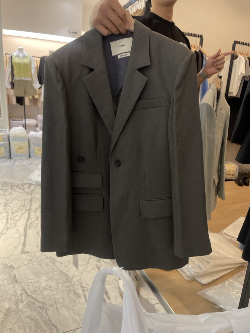 Femme lamagie直郵韓國代購女裝新品真品休閑職業24春夏夾克Lamagie Femme夾克圖色2