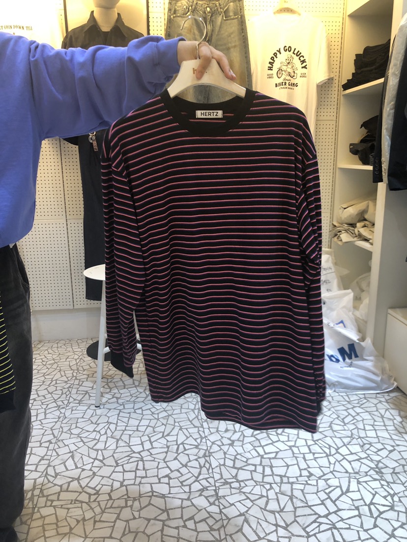 HERTZ-A韓國直郵東大門代購女裝新品24春夏職業熱賣推薦T恤HERTZ-男裝T恤圖色3