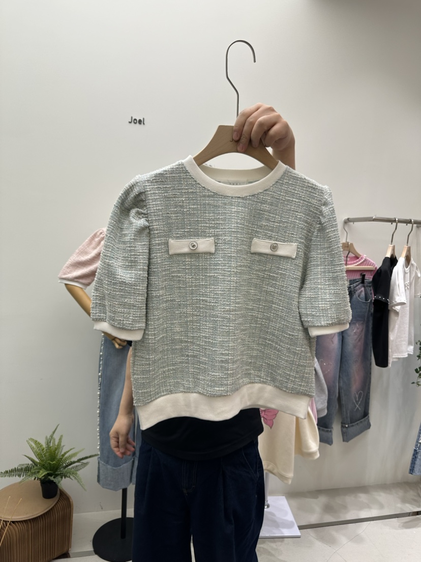 JOEL韓國直郵東大門代購女裝新品熱賣推薦休閑24春夏時尚T恤JOELT恤圖色2