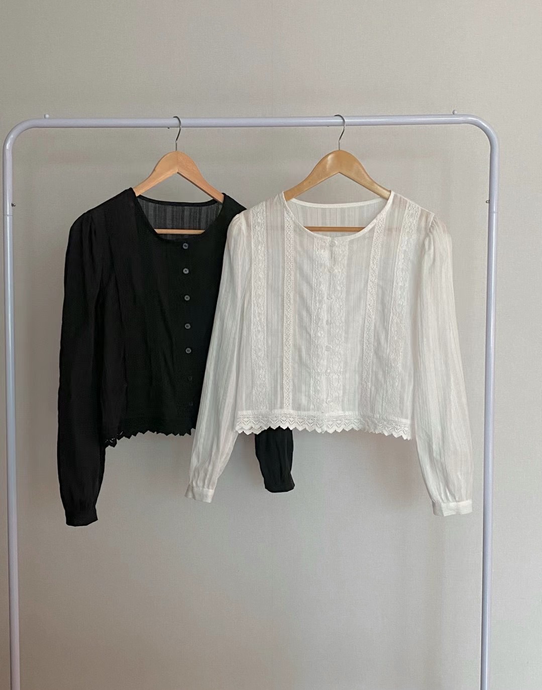 MICO-미코-T韓國直郵東大門代購女裝新品時尚真品襯衫蕾絲衫ALL OVER襯衫/蕾絲衫