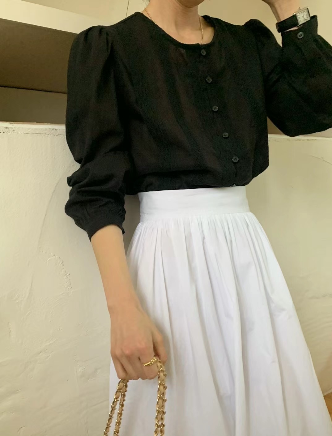 MICO-미코-T韓國直郵東大門代購女裝新品時尚真品襯衫蕾絲衫ALL OVER襯衫/蕾絲衫圖色2