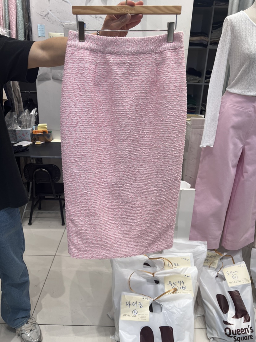 SOO JUNE韓國直郵東大門實拍女裝新款24春夏半身裙中短裙SOO JUNE半身裙/中短裙