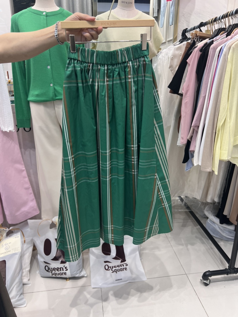 SOO JUNE韓國直郵東大門代購女裝新款職業半身裙中短裙喇叭綁帶SOO JUNE半身裙/中短裙圖色3