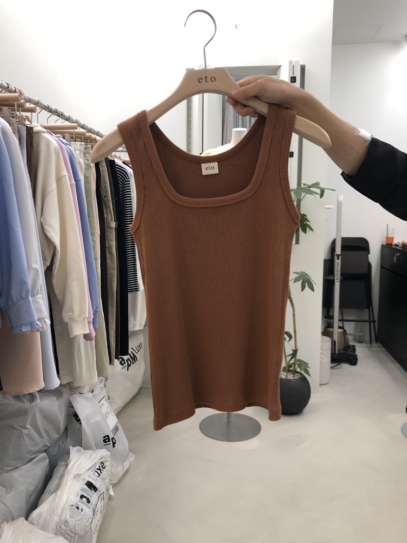 eto/HI.RAKI韓國直郵東大門代購女裝新品職業熱賣吊帶背心IF YOU SAY SO吊帶/背心圖色4