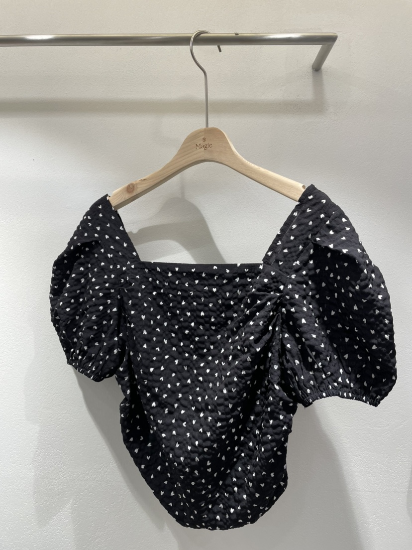 Magie直郵韓國代購女裝新款24春夏人氣推薦休閑襯衫蕾絲衫VI A襯衫/蕾絲衫圖色2