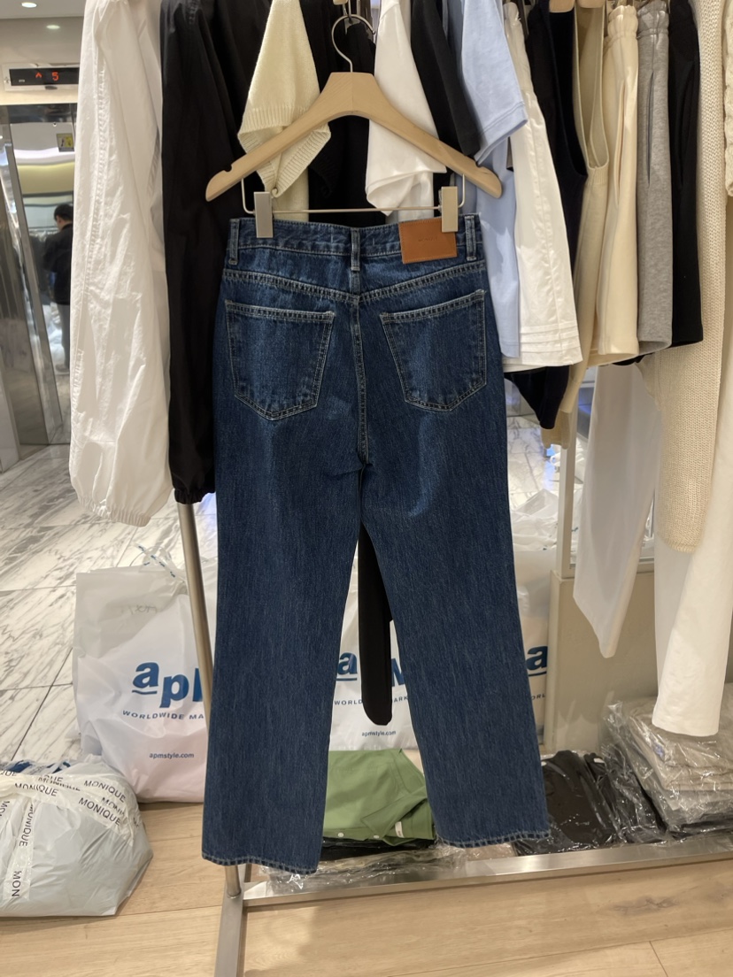 MONIQUE韓國直郵東大門代購女裝新款真品時尚熱賣休閑牛仔褲MONIQUE牛仔褲