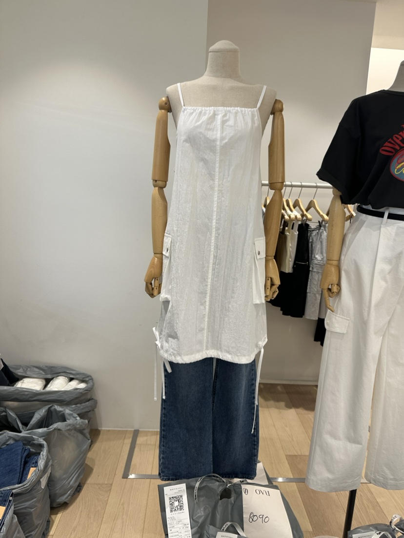 OVU韓國直郵女裝新款真品熱賣休閑人氣職業時尚推薦24春夏連衣裙OVU連衣裙