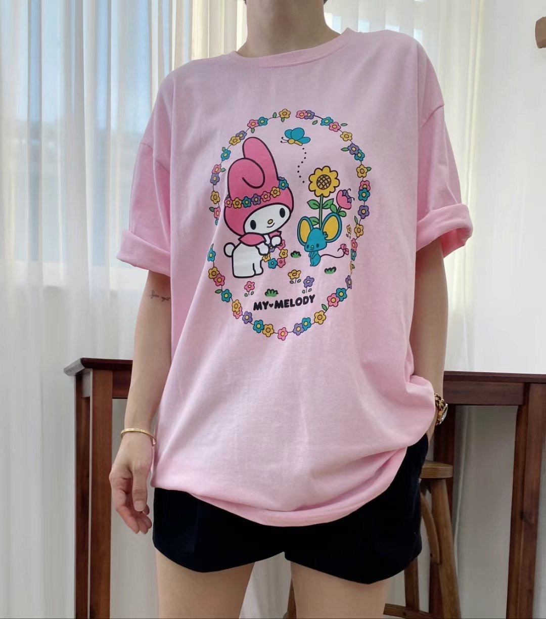 P.SHOP韓國直郵東大門實拍女裝新品真品24春夏推薦時尚T恤P.SHOPT恤圖色2