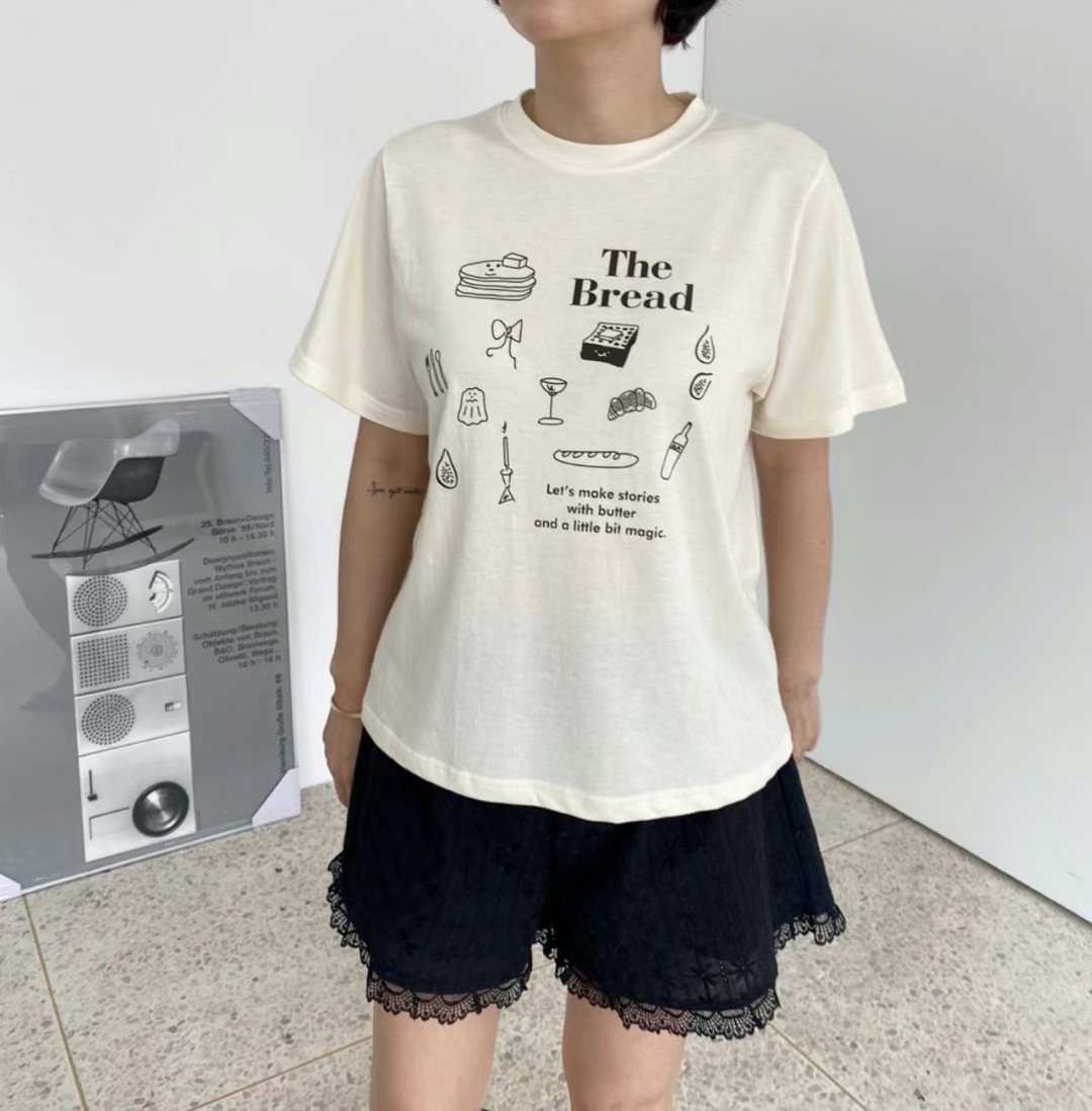 P.SHOP韓國直郵東大門實拍女裝新款時尚推薦熱賣職業人氣T恤P.SHOPT恤圖色2