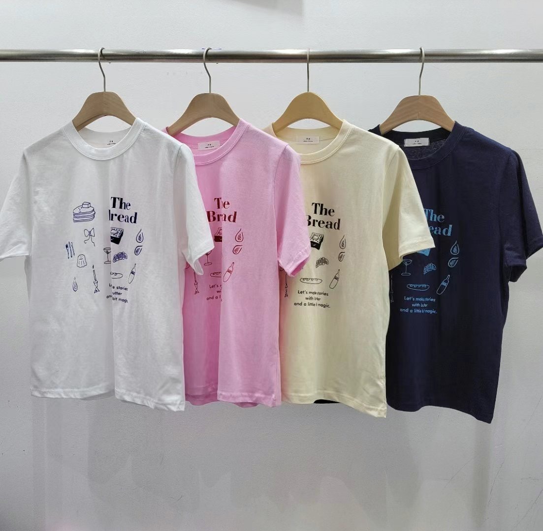 P.SHOP韓國直郵東大門實拍女裝新款時尚推薦熱賣職業人氣T恤P.SHOPT恤圖色4左四色