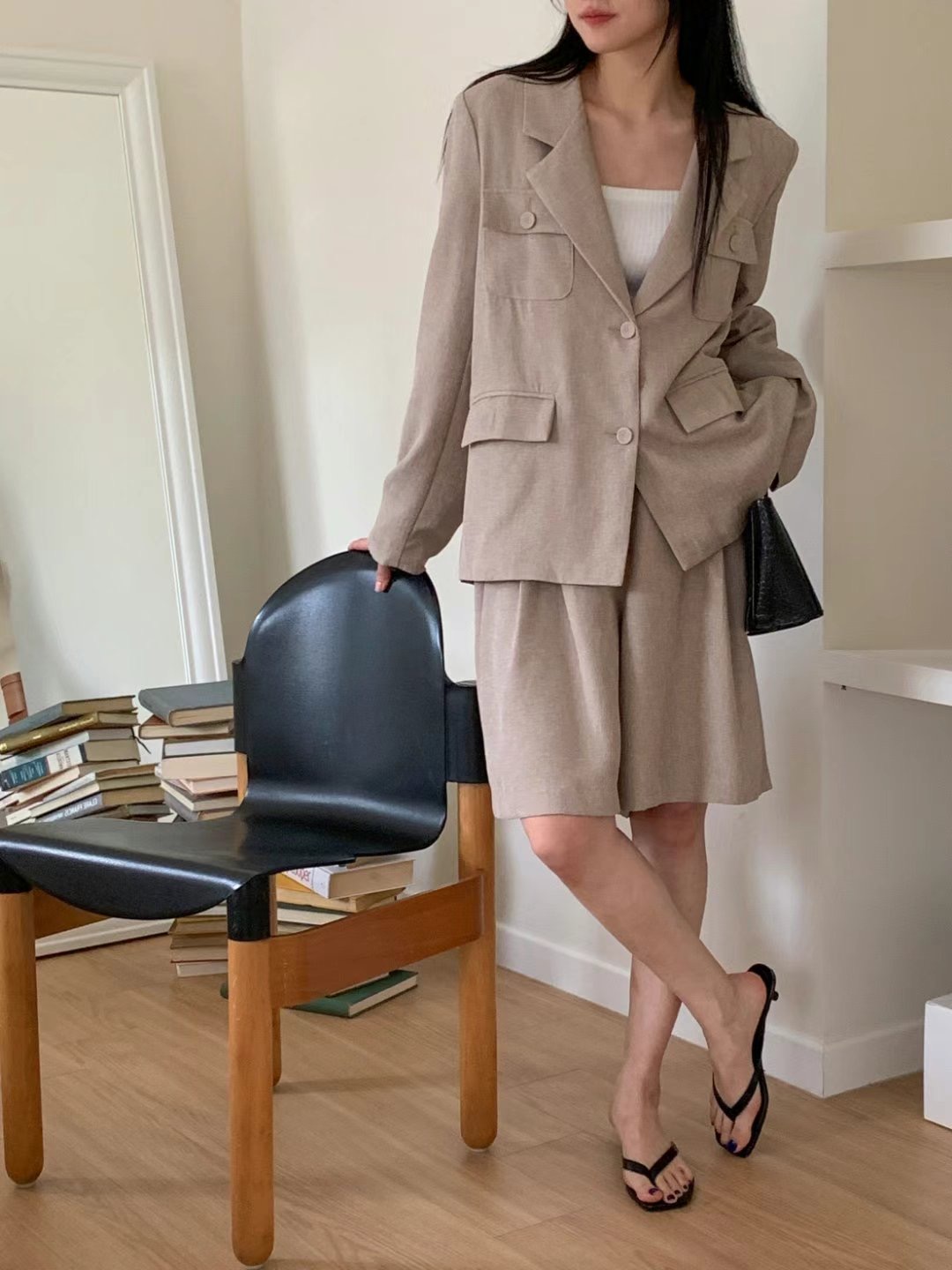 STYLE LOUNGE直郵韓國代購女裝新品人氣推薦熱賣短褲粗花呢STYLE LOUNGE短褲
