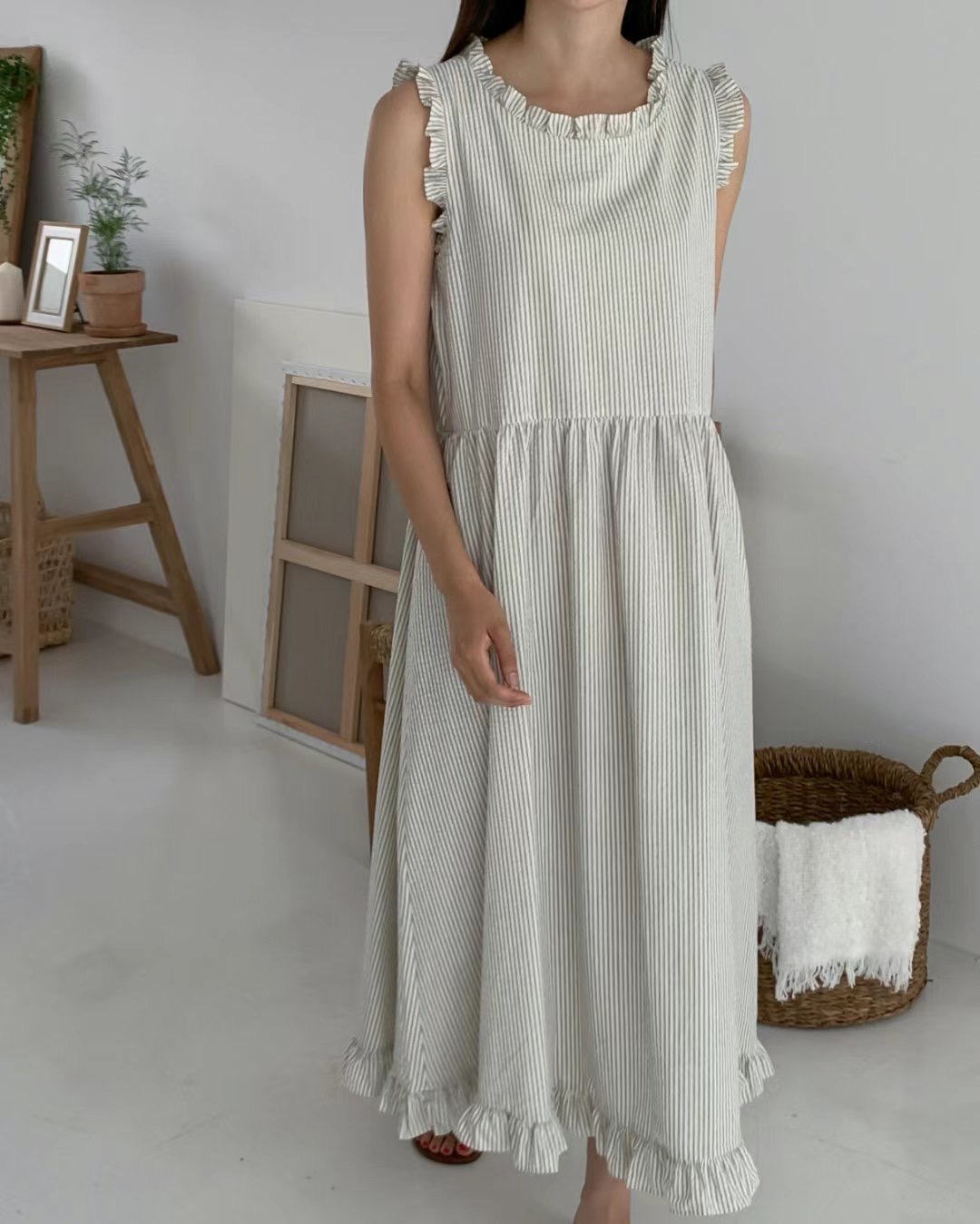 STYLE LOUNGE韓國直郵東大門代購女裝新品休閑24春夏連衣裙STYLE LOUNGE連衣裙圖色2