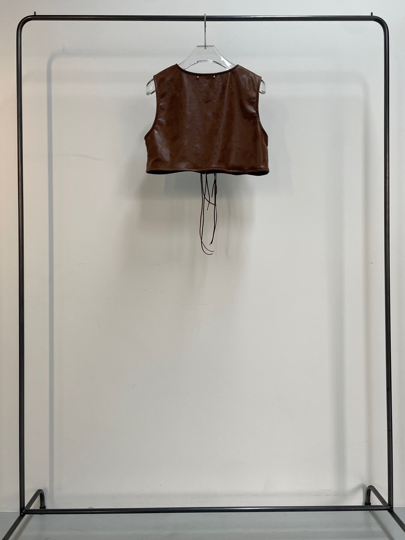 TEXTURE韓國直郵東大門實拍女裝新款24春夏真品職業熱賣馬甲待定馬甲