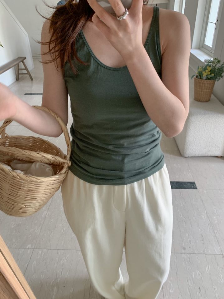 MARE直郵韓國代購女士新品人氣時尚推薦24春夏休閑吊帶背心MARE吊帶/背心