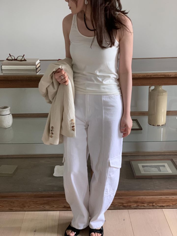 MARE直郵韓國代購女士新品人氣時尚推薦24春夏休閑吊帶背心MARE吊帶/背心
