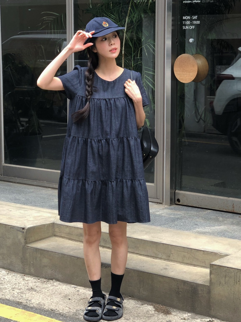 ONDO-P韓國直郵東大門實拍女裝新品真品時尚推薦休閑連衣裙ONDO-P連衣裙