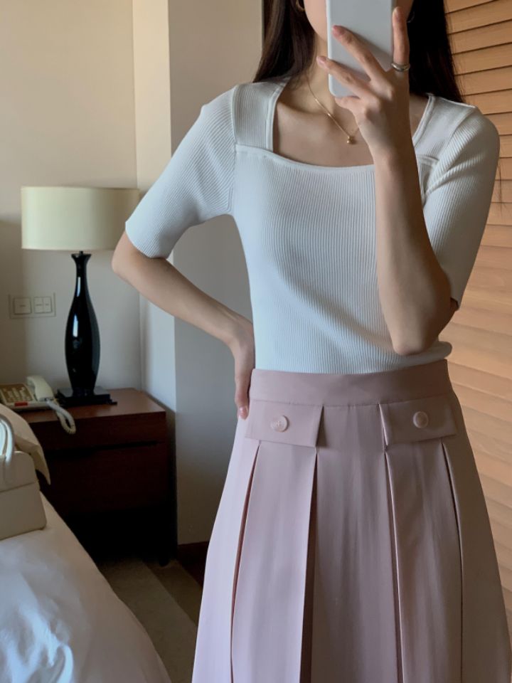 PLAYLIST韓國直郵東大門實拍女士新款時尚熱賣人氣24春夏針織衫confetti針織衫