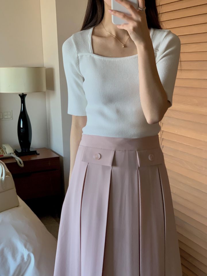PLAYLIST韓國直郵東大門實拍女士新款時尚熱賣人氣24春夏針織衫confetti針織衫