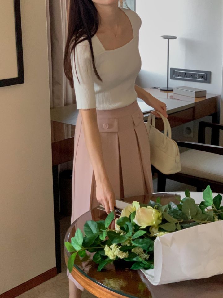 PLAYLIST韓國直郵東大門實拍女士新款時尚熱賣人氣24春夏針織衫confetti針織衫