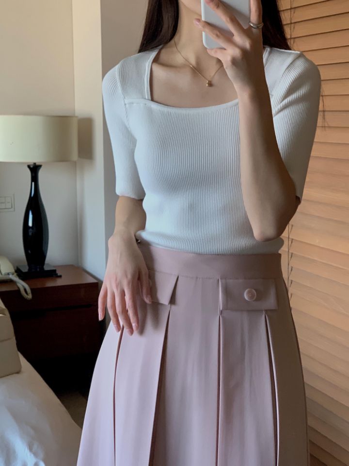 PLAYLIST韓國直郵東大門實拍女士新款時尚熱賣人氣24春夏針織衫confetti針織衫