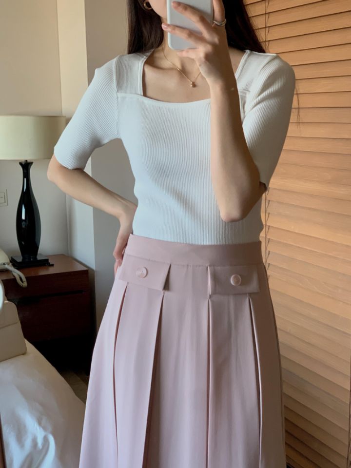 PLAYLIST韓國直郵東大門實拍女士新款時尚熱賣人氣24春夏針織衫confetti針織衫