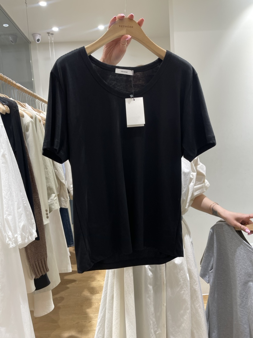 VERVEINE韓國直郵女士新品時尚人氣休閑熱賣真品推薦職業T恤VERVEINET恤圖色2