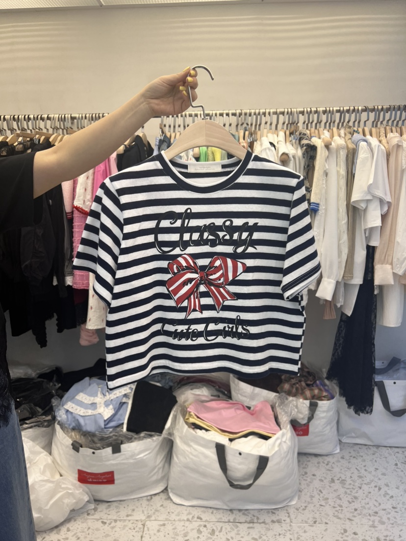 VICTORIA QUEEN韓國直郵東大門代購女士新品真品職業休閑T恤CAT.ST恤圖色2