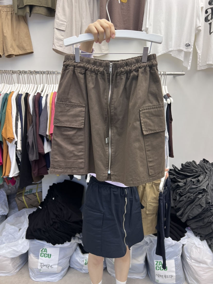 ZACCU韓國直郵東大門實拍女裝新品職業推薦時尚24春夏短裙口袋ZACCU短裙圖色2