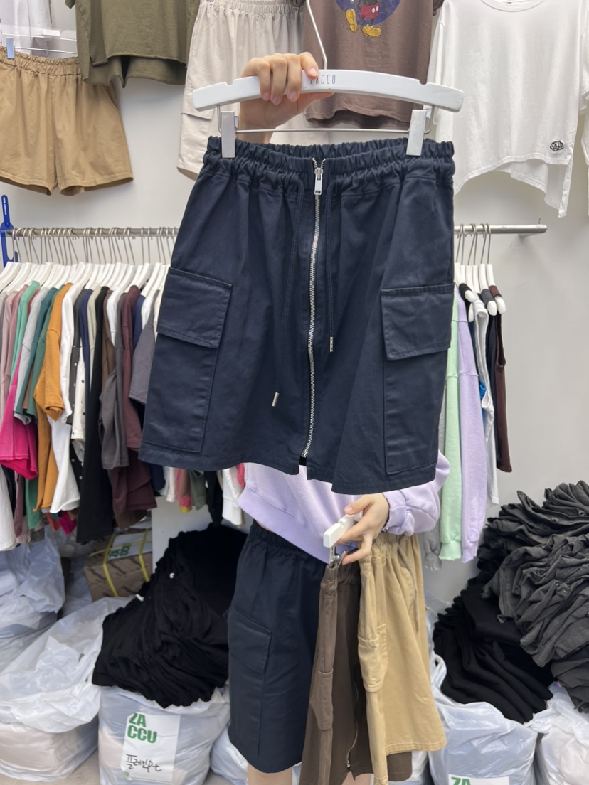 ZACCU韓國直郵東大門實拍女裝新品職業推薦時尚24春夏短裙口袋ZACCU短裙圖色3