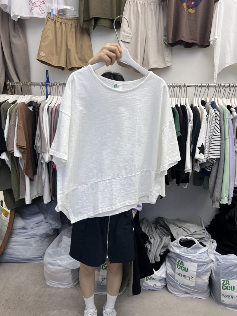ZACCU韓國直郵東大門代購女裝新品人氣休閑24春夏職業T恤ZACCUT恤圖色1