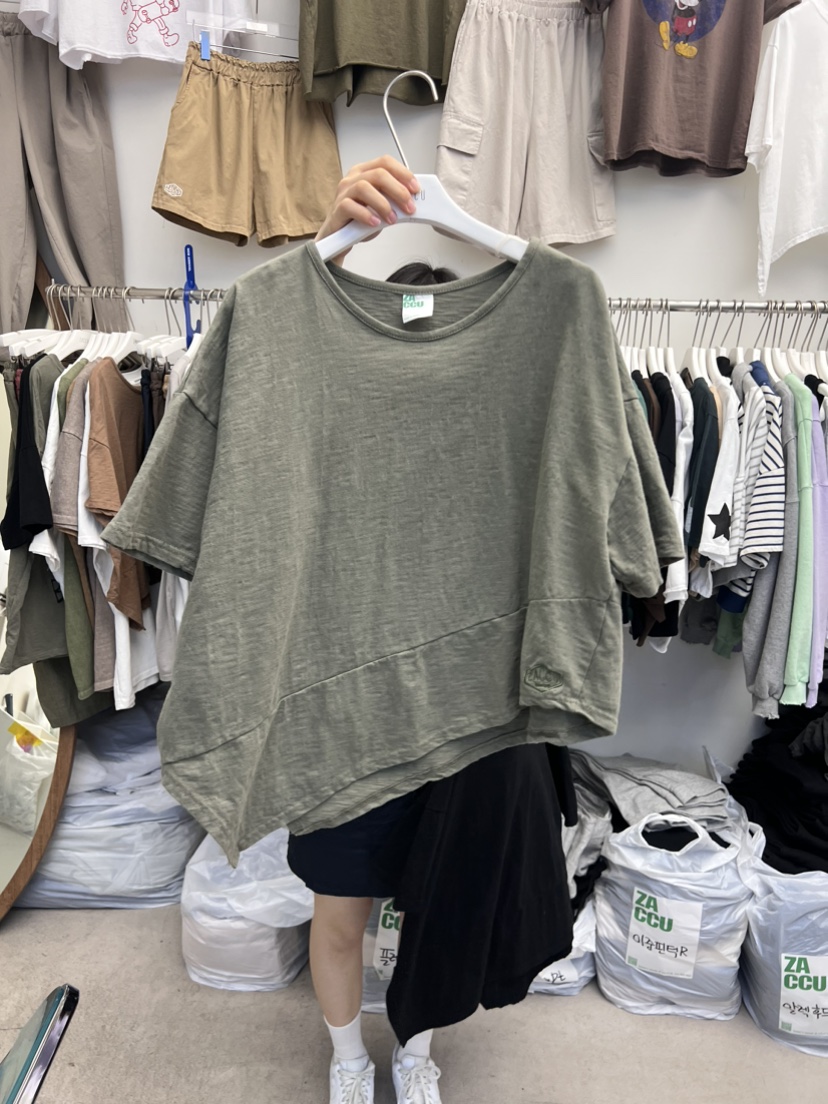 ZACCU韓國直郵東大門代購女裝新品人氣休閑24春夏職業T恤ZACCUT恤圖色2