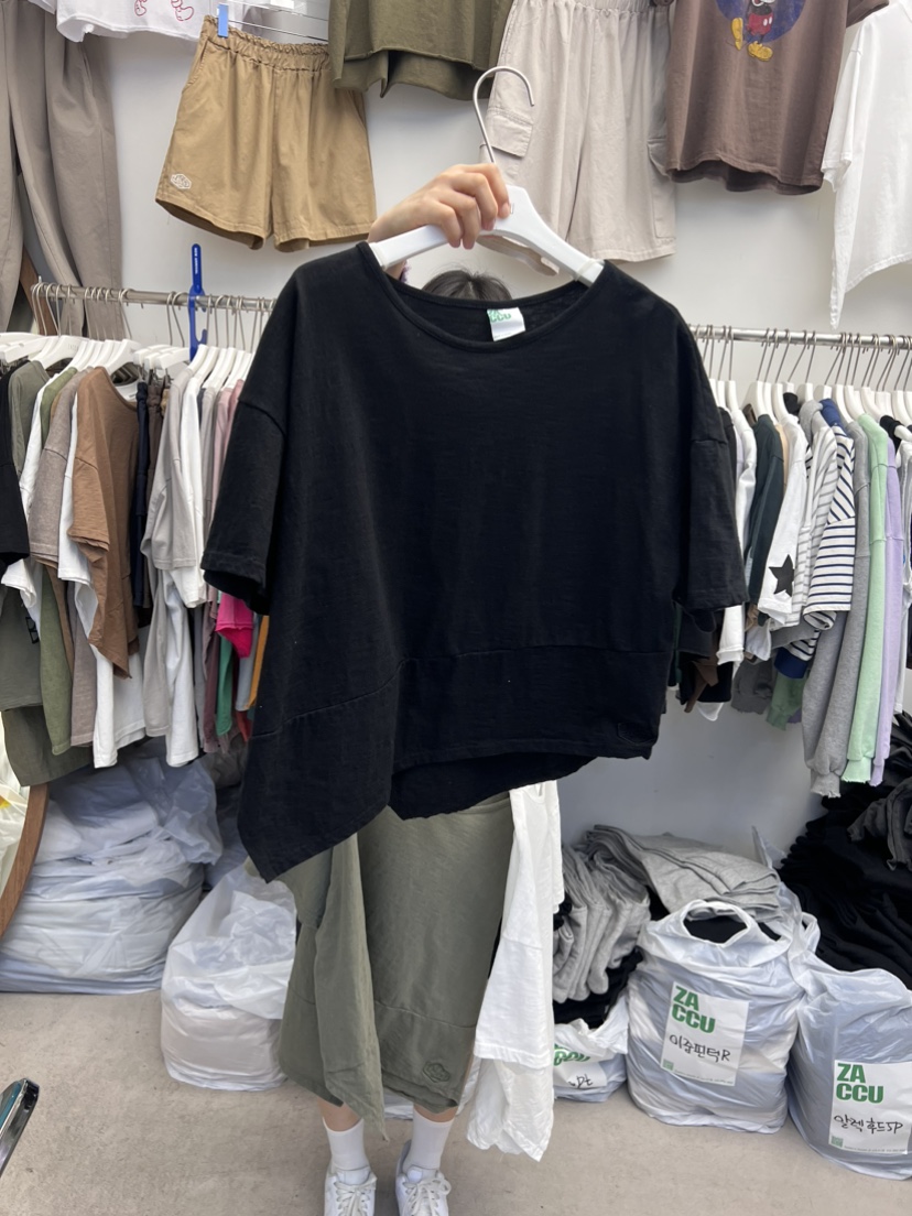 ZACCU韓國直郵東大門代購女裝新品人氣休閑24春夏職業T恤ZACCUT恤圖色3